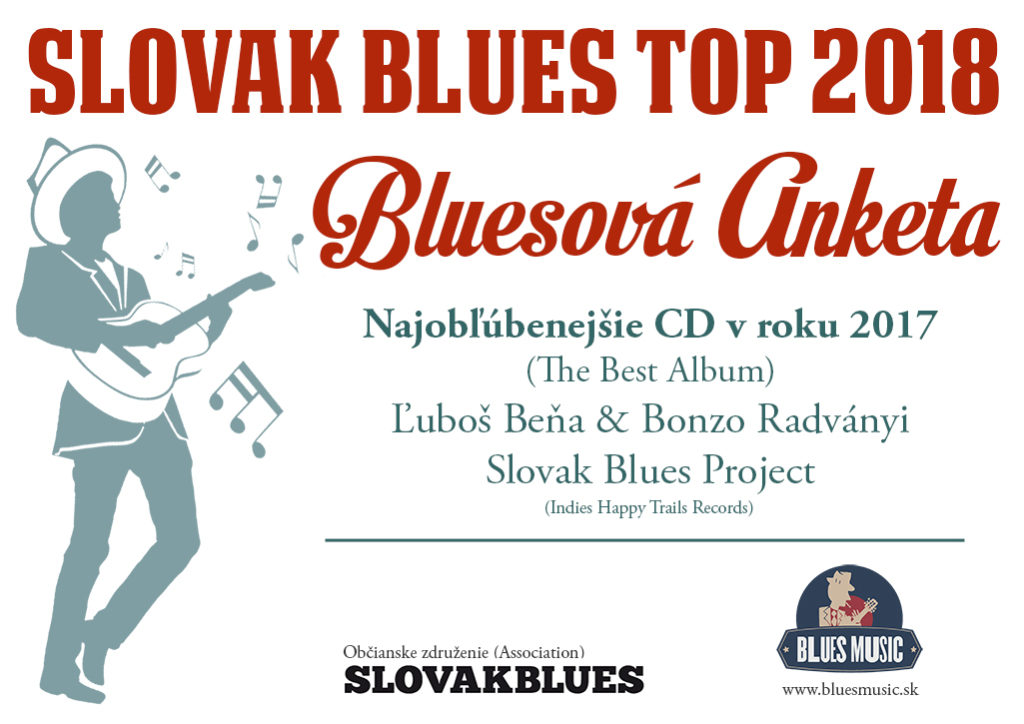 Najobľúbenejšie CD v roku 2017 Ľuboš Beňa & Bonzo Radványi - Slovak Blues Project