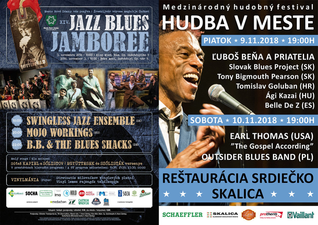 Novembrové bluesové festivaly 2018 na Slovensku a v Česku 