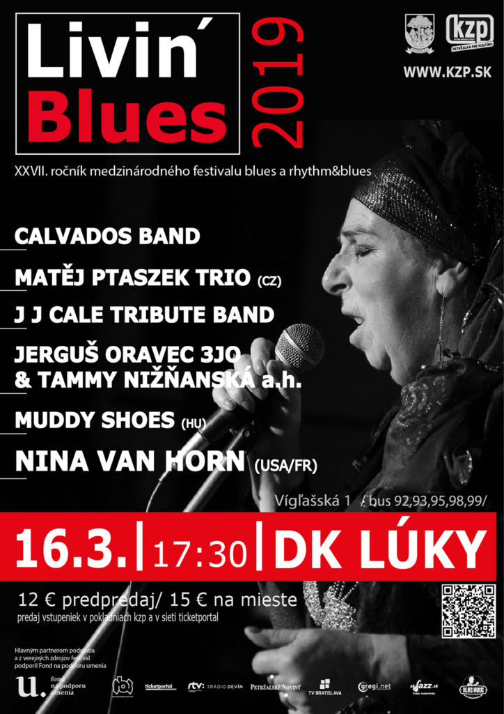 Festival Livin Blues 2019 DK Lúky Bratislava XXVII. ročník Livin Blues 2019 medzinárodného festivalu blues a rhythm & blues