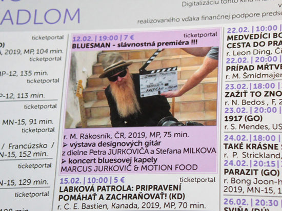 Premiéra filmu Bluesman v Bratislave