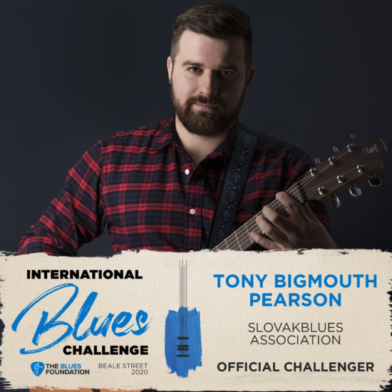 Tony Bigmouth Pearson na International Blues Challenge 2020 v Memphise