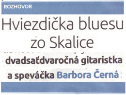 Rozhovor: Slovenská gitaristka a speváčka Barbora Černá zo Skalice hrá blues z Mississippi.