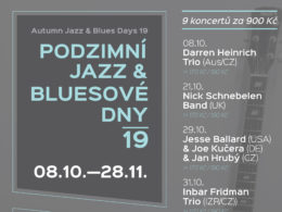 Podzimní jazz & bluesové dny 2018 Valašské Meziříčílues days 2019